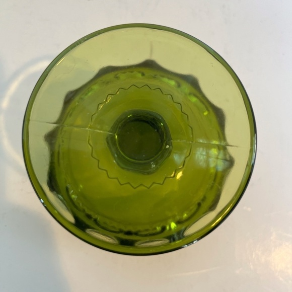 Indiana Glass Kings Crown Thumbprint Design Footed Sherbet Dishes - Picture 9 of 10